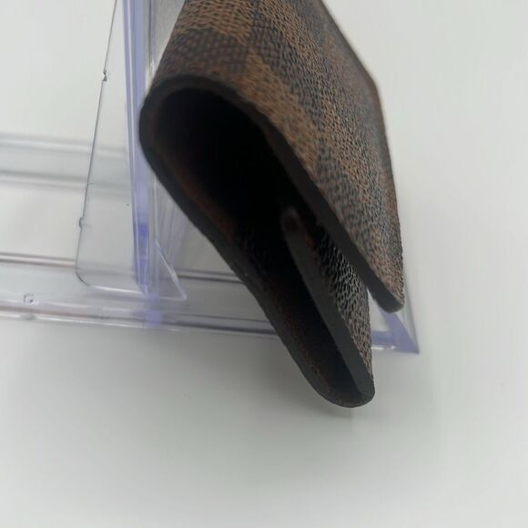 LOUIS VUITTON VINTAGE DAMIER EBENE CUFFLINK JEWELRY AIR POD CASE POUCH - Picture 3 of 8